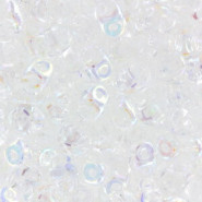 SuperDuo kralen 2.5x5mm Crystal AB